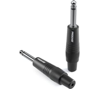 Разъем PROCAST cable TR-6.3/6/M/M TR Jack 6,3mm male, MONO/UNBALANCE, черный НФ-00000428