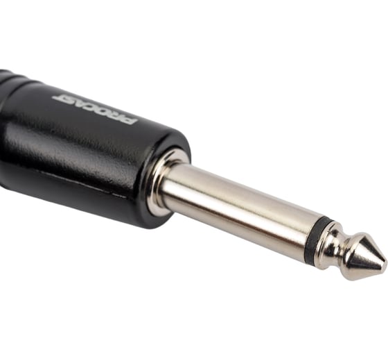 Разъем PROCAST cable TR-6.3/6/M/M TR Jack 6,3mm male, MONO/UNBALANCE, черный НФ-00000428