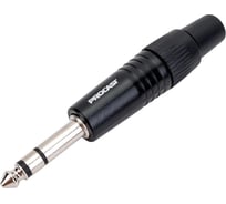 Разъем PROCAST cable TRS-6.3/6/M/S TRS Jack 6,3mm male, STEREO/BALACE, черный НФ-00000429