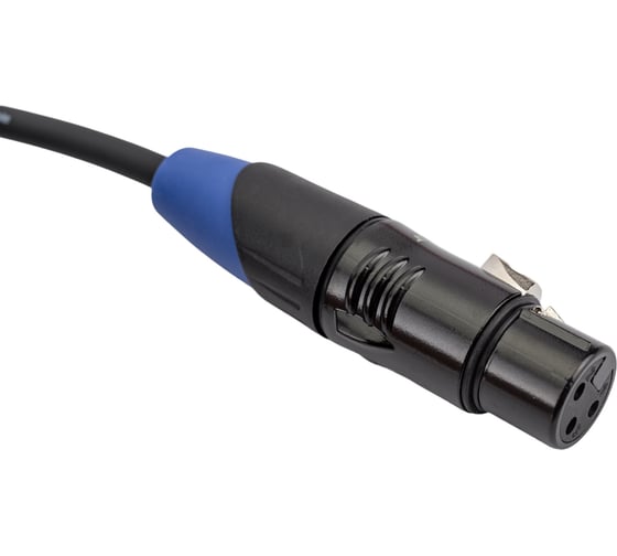 Межблочный балансный кабель PROCAST cable XLR m/XLR f.1 XLR m/XLR f, длина 1m, черный НФ-00000419