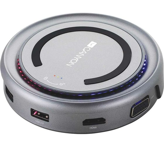 Мультипортовый адаптер Canyon с беспроводной зарядкой DS-7 CNS-TDS07DG 1