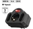 Блок на 3 гнезда с выключателем TDM ELECTRIC с индикацией: 1x2П+3 16А+2x2П 2,5А под плоскую вилку 250B черный SQ1806-0302 2
