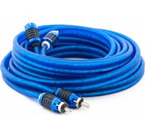 Межблочный кабель SWAT 2RCA-2RCA, 1.0 метров, витая пара, 2 экрана, медь SIP-210