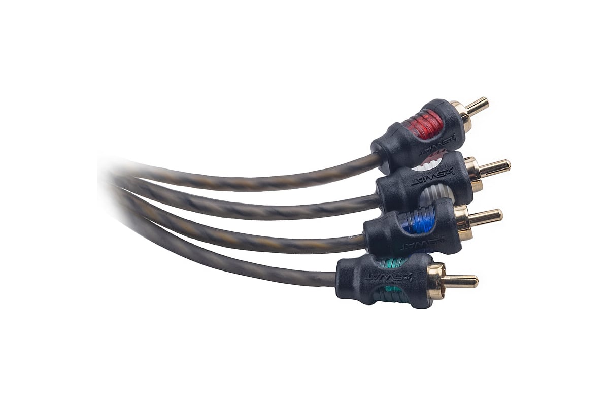 Межблочный кабель SWAT SIC-450 4rca-4rca, витая пара, 1 экран, медь. SWAT провода. Y-коннектор SWAT SIC-2f. SWAT SIC-235 ( 2rca-2rca) 3.5м.