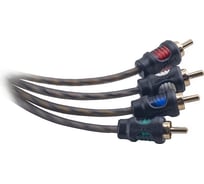 Межблочный кабель SWAT 4RCA-4RCA, 1.0 метров, витая пара, 1 экран, медь SIC-410