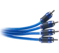 Межблочный кабель SWAT 4RCA-4RCA, 1.0 метров, витая пара, 2 экрана, медь SIP-410