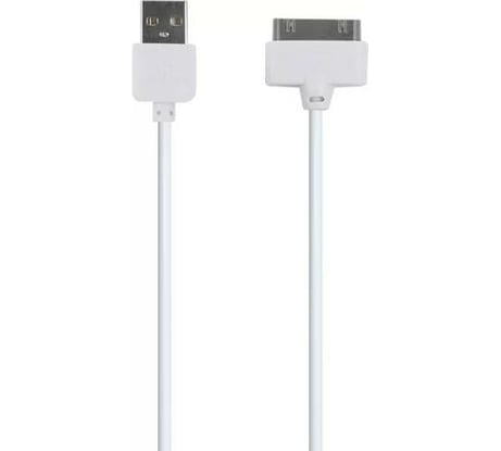 Дата-кабель Red Line USB - 30 – pin для Apple (2метра), белый УТ000010359