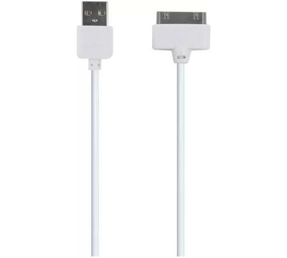 Дата-кабель Red Line USB - 30 – pin для Apple (2метра), белый УТ000010359