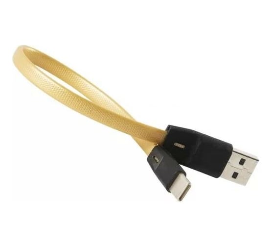 Дата-кабель Red Line USB - Type-C (20 см), 2A, золотой УТ000031031 1