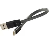 Дата-кабель Red Line USB - Type-C (20 см), 2A, серебристый УТ000031032