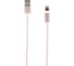 Дата-кабель Red Line магнитный, USB - 8-pin для Apple, нейлоновая оплетка, розовый УТ000012861 1