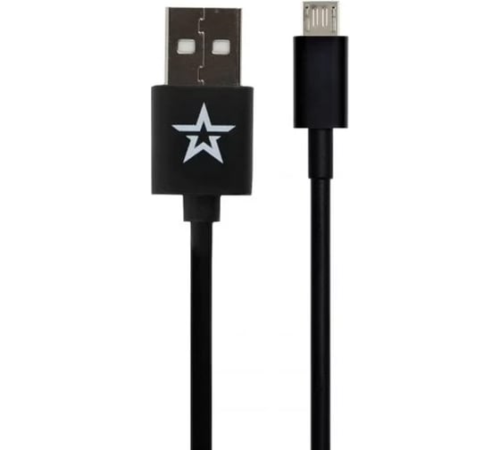 Дата-кабель Red Line USB - micro USB, черный, Армия России, УТ000017268