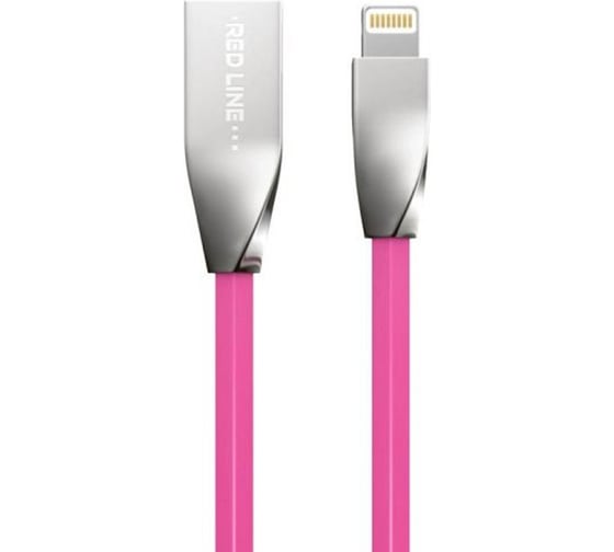Дата-кабель Red Line SMART HIGH SPEED USB - 8-pin для Apple, розовый УТ000010035 1