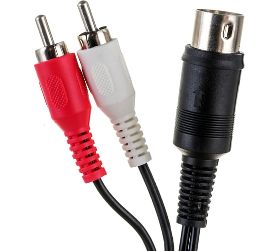 Кабель REXANT DIN 5 Pin - 2 RCA 1,2 м 17-2512-4