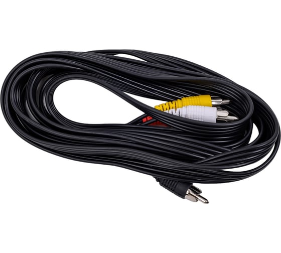 Кабель REXANT 4 RCA - 4 RCA 3 м, черный 17-0304
