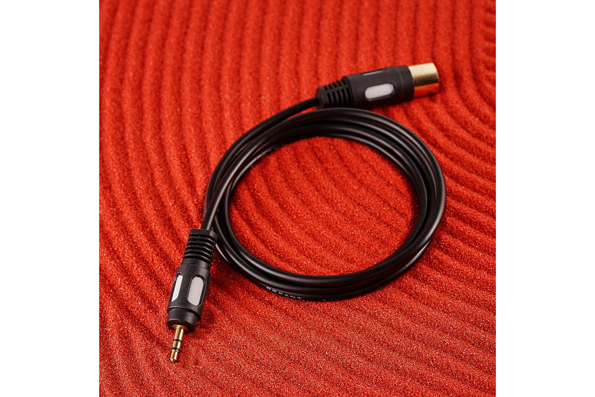Кабель REXANT DIN 5 Pin - Stereo 3,5 мм 1,5 м Gold 17-2502 - выгодная ...