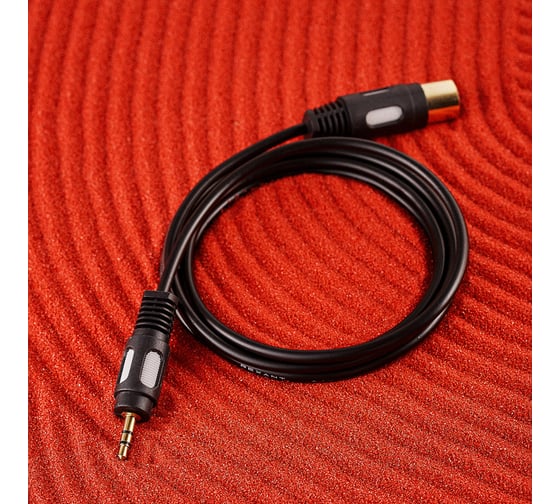 Кабель REXANT DIN 5 Pin - Stereo 3,5 мм 1,5 м Gold 17-2502