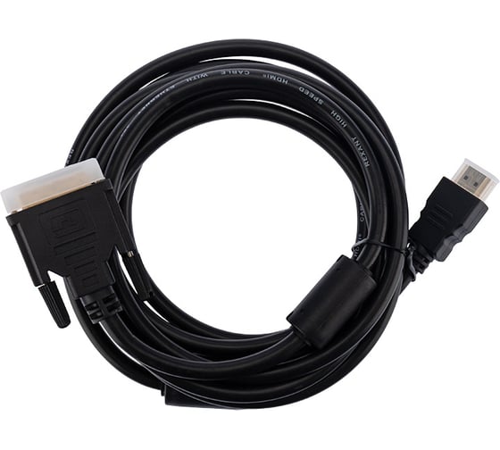 Кабель REXANT HDMI - DVI-D с фильтрами 3 м Gold 17-6305