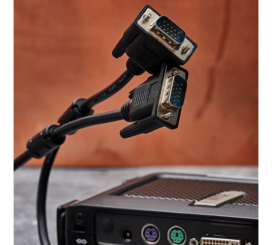Кабель PROCONNECT VGA - VGA с фильтрами 1,8 м, черный 17-5503-6