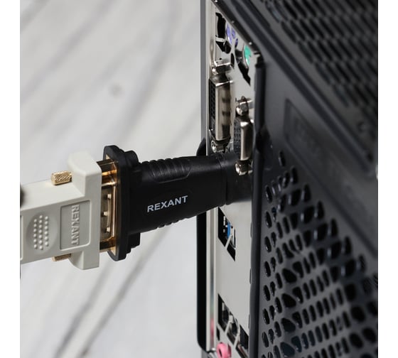 Переходник штекер REXANT HDMI - DVI-I гнездо 17-6807