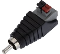 Разъем штекер RCA REXANT с быстрозажимной колодкой 50 шт 14-0413-2