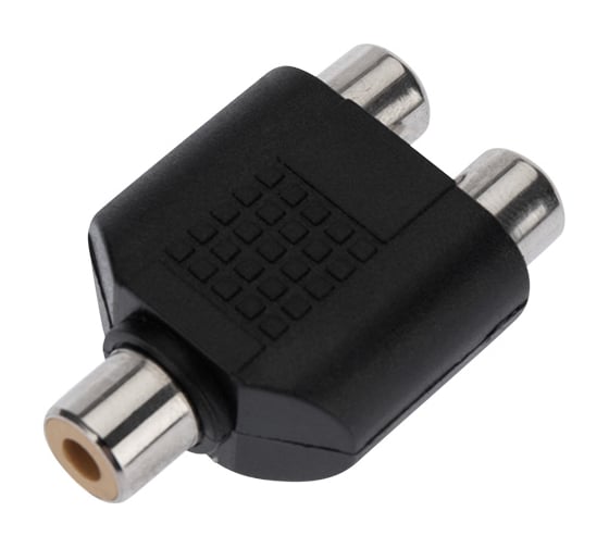 Переходник гнездо REXANT RCA - 2 гнезда RCA 50 шт 14-0422 1