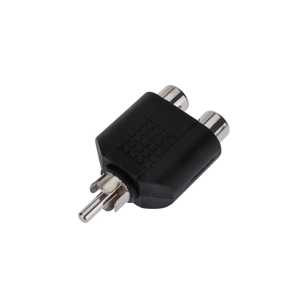 Переходник штекер REXANT RCA - 2 гнезда RCA 50 шт 14-0421 - выгодная ...