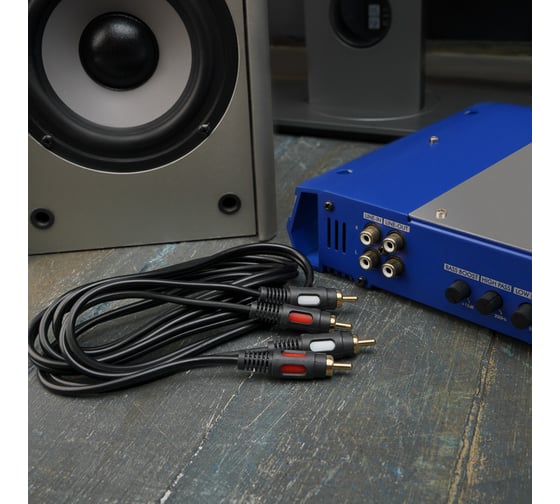 Кабель REXANT 2RCA - 2RCA 1.5 м, Gold 06-3043