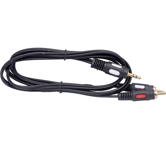 Кабель стерео REXANT 3.5 мм - 2RCA 1.5м Gold 06-3004