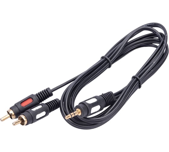 Кабель стерео REXANT 3.5 мм - 2RCA 1.5м Gold 06-3004