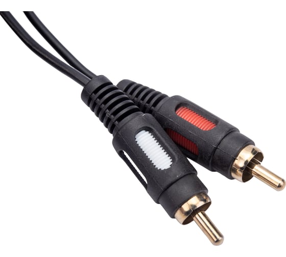 Кабель стерео REXANT 3.5 мм - 2RCA 1.5м Gold 06-3004