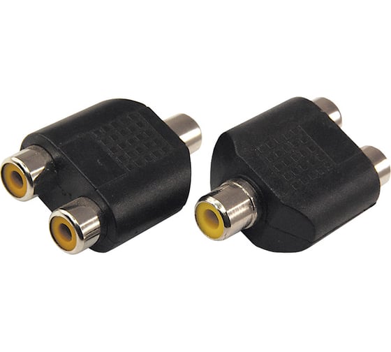 Переходник гнездо REXANT RCA - RCA 2 гнезда 06-0163-A