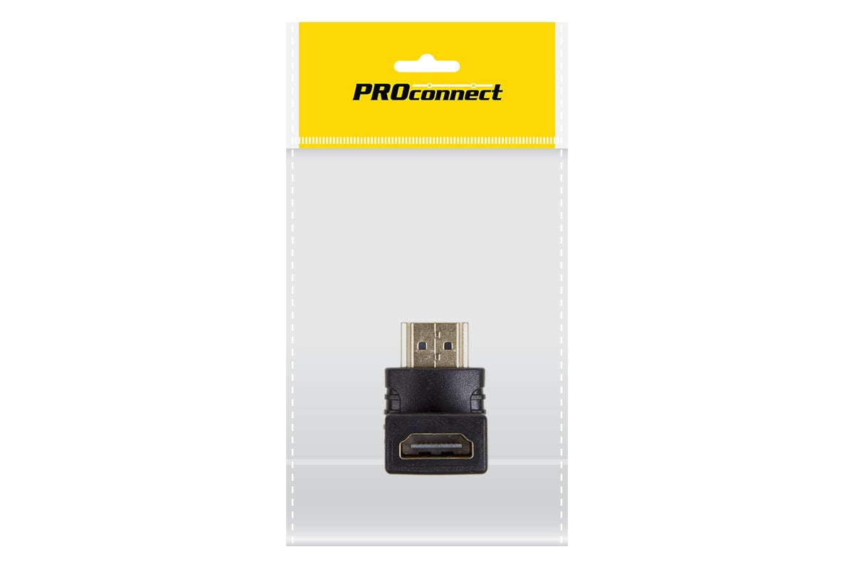 Угловой переходник PROCONNECT гнездо HDMI - штекер HDMI 17-6805-7 ...