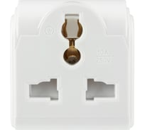 Сетевой адаптер переходник REXANT Квадрат белый 10А 25 шт 11-1011