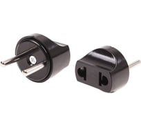 Сетевой адаптер переходник REXANT Питер 6А черный 50 шт 11-1067