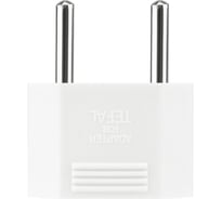 Сетевой плоский адаптер переходник REXANT 6А белый 50 шт 11-1041