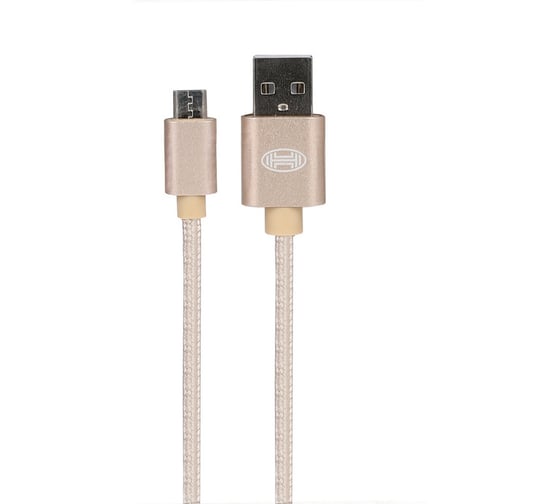 Кабель Heyner Премиум Micro USB 2.0, до 480 Mb/сек 1м Золотой 511550