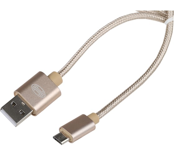 Кабель Heyner Премиум Micro USB 2.0, до 480 Mb/сек 1м Золотой 511550
