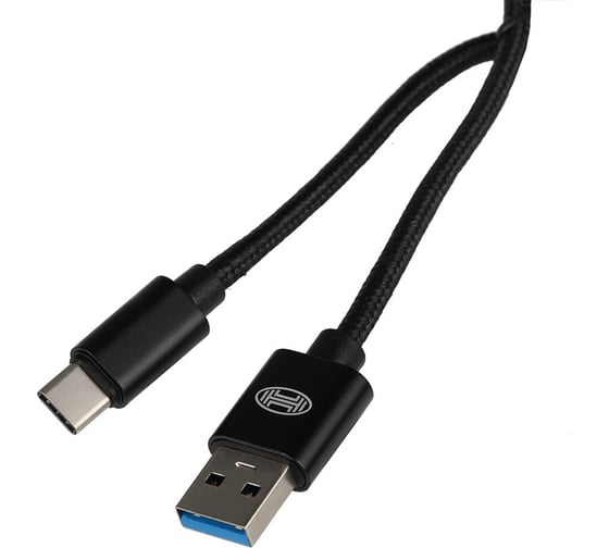 Кабель Heyner Премиум Type C USB 3.0, до 5Gb/сек, быстрая зарядка, 2м Черный 511360