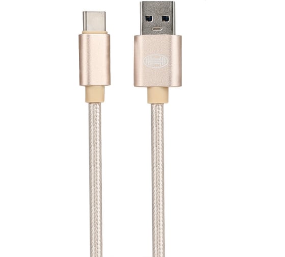 Кабель Heyner Премиум Type C USB 3.0, до 5Gb/сек, быстрая зарядка, 1м Золотой 511330