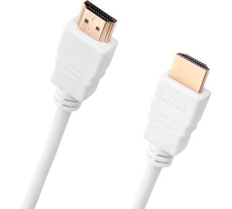 Кабель HDMI 1.4 REXANT Gold, 4К, 2 метра белый 17-6204-1