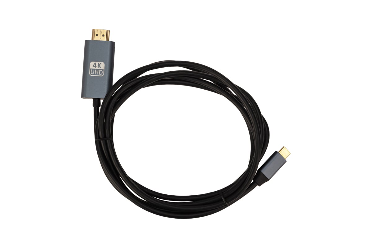 Кабель USB Type-C - HDMI REXANT 4K UHD, 2 метра 17-6402 - выгодная цена,  отзывы, характеристики, фото - купить в Москве и РФ