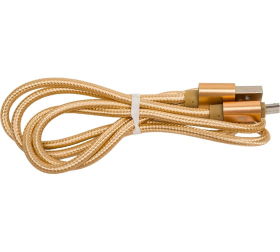 Кабель ENERGY ET-28 USB/MicroUSB, цвет - золотой 104099