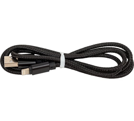 Кабель ENERGY ET-25 USB/Lightning, цвет - черный 104101