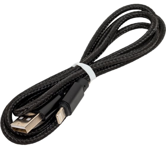 Кабель ENERGY ET-25 USB/Lightning, цвет - черный 104101