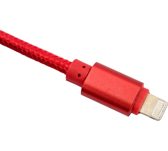 Кабель ENERGY ET-26 USB/Lightning, цвет - красный 104104
