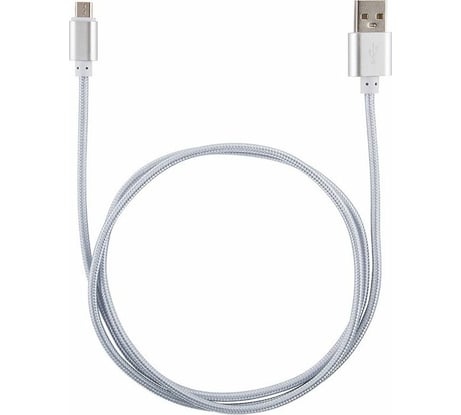 Кабель ENERGY ET-29-2 USB/MicroUSB, цвет - серебро 104111