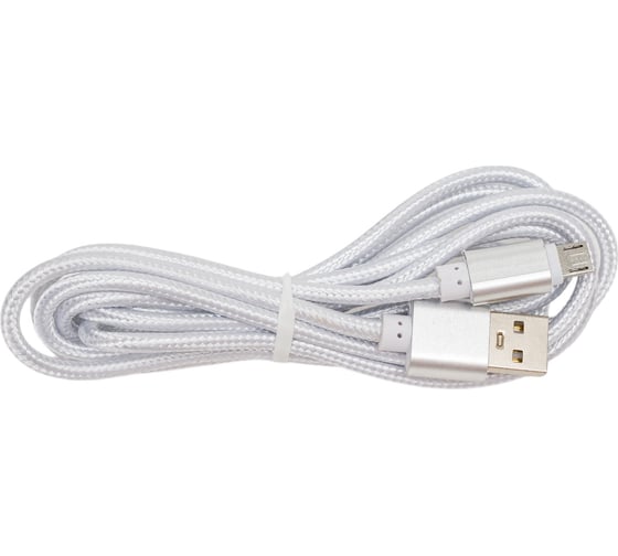 Кабель ENERGY ET-29-2 USB/MicroUSB, цвет - серебро 104111