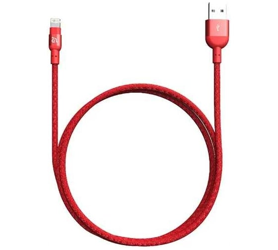 Кабель ADAM elements Premium Aluminum MFILightning Cable PeAk 120B, Red ACBAD120MBFRPRD 1