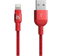 Кабель ADAM elements Premium Aluminum MFILightning Cable PeAk 20B, Red ACBAD20MBFRPRD